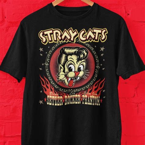 Stray Cats Shirt Stray Cats Rockabilly Band Graphic Short