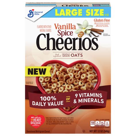 Save On General Mills Cheerios Vanilla Spice Cereal Large Size Gluten