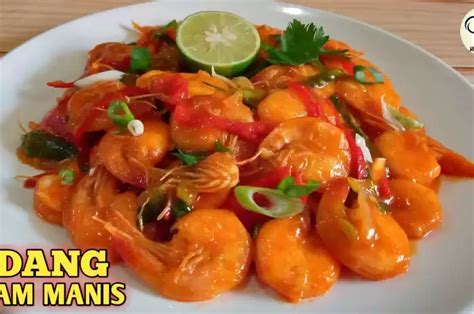 Resep Membuat Udang Siram Saus Asam Manis Cocok Untuk Menu Makan Siang