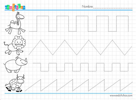 Grafomotricidad De Otoño Fichas Infantiles Con Dibujos Otoñales