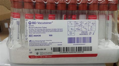 BD Vacutainer Plus Venous Blood Collection Tube Serum 56 OFF