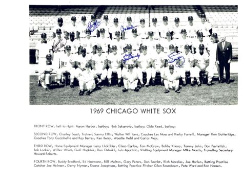 Chicago White Sox Team X Photo Held Wood Baseball Illinois Hof