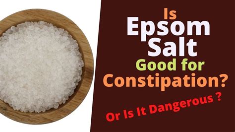 Is Epsom Salt Good For Constipation How To Use It For Quick Bowel