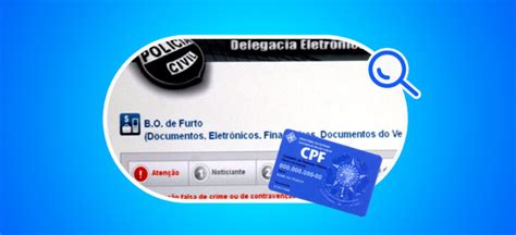 5 Passos Para Consultar Boletim De Ocorrência Pelo Cpf Blog Acordo Certo