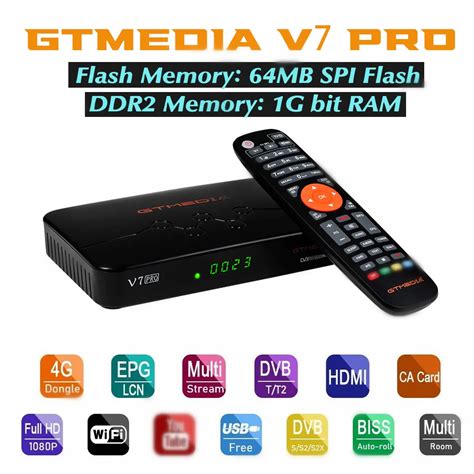 Gt Media D Codeur V Pro Dvb S S X T R Cepteur De T L Vision Par