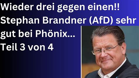 Stephan Brandner AfD bei Phönix Wieder vier gegen einen Teil 3 von