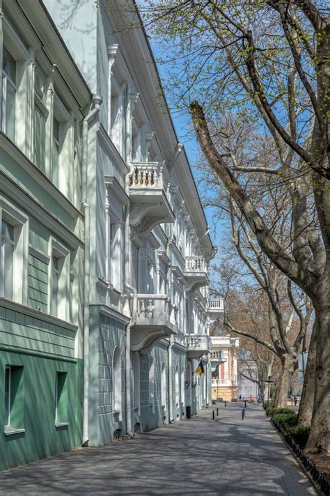 Historical Building On The Pushkinskaya Street In Odessa Ukraine