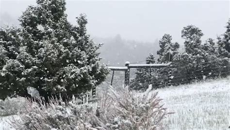 Snow Blankets Parts Of The Western Us And Canada Amid Cold Snap Video