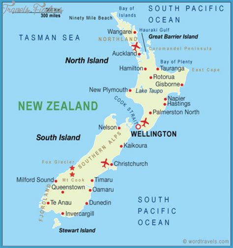 Map Of Australia And New Zealand With Cities - TravelsFinders.Com