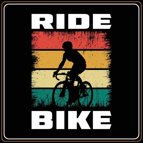 Bike And Cycling T Shirt Designs Vector Mountain Bike Retro Vintage