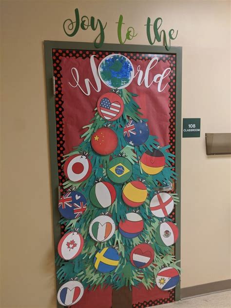 Holidays Around The World Door Door Decorations Classroom Christmas