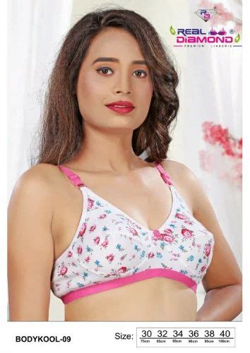 Non Padded Cotton White Print Regular B Cup Bra Printed At Rs 110 5