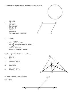 Honors Geometry Chapter Introduction To Geometry Check Descr For