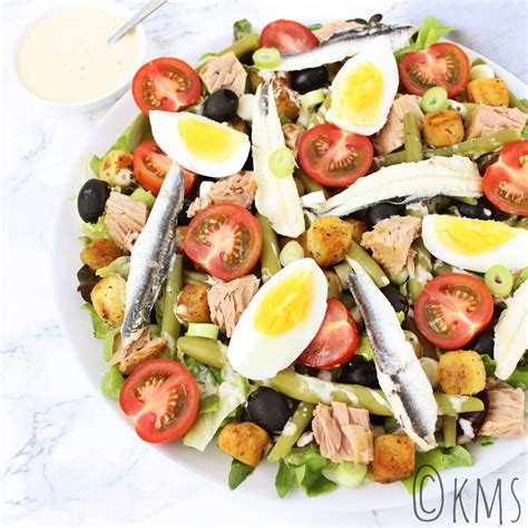 Salade niçoise met tonijn en ansjovis Kokkerellen met Suus