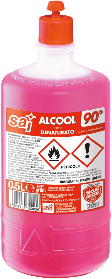 Alcool Etilico Denaturato Gradi Ml Obi