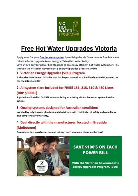 Ppt Free Hot Water Upgrades Victoria File Powerpoint Presentation