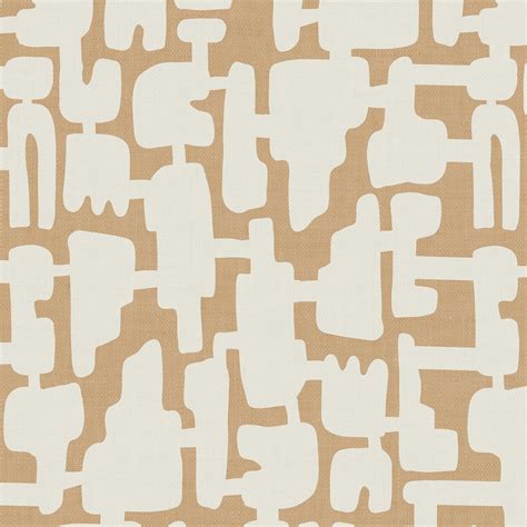 Abstract Shapes Wallpaper - Beige – Ayara Home