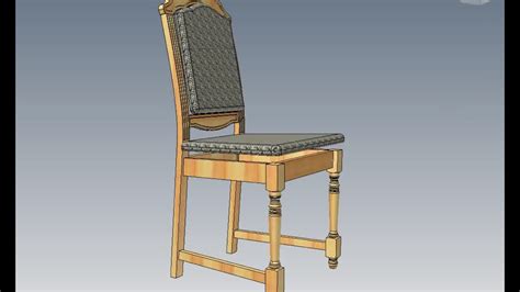 D Furniture In Autodesk Inventor Chair Avi Youtube