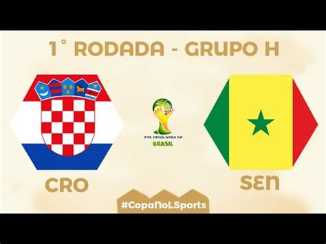 Cro Cia X Senegal Copa Do Mundo Virtual Brasil Rodada Grupo