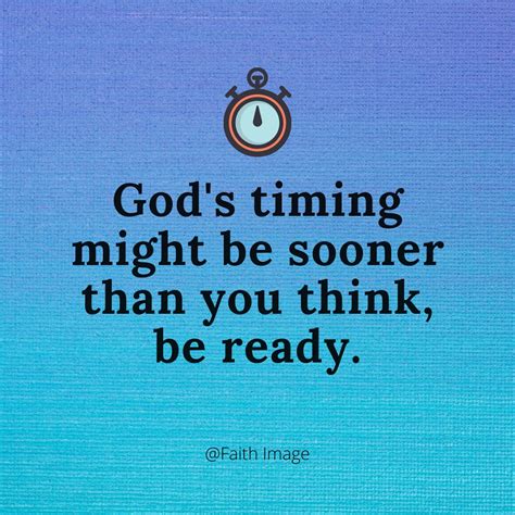 God's timing