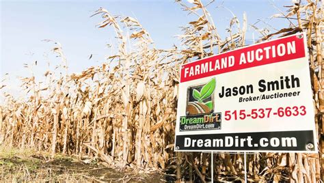 Farmland Auction Sign Dreamdirt