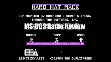 Hard Hat Mack Ms Dos Game Review Youtube