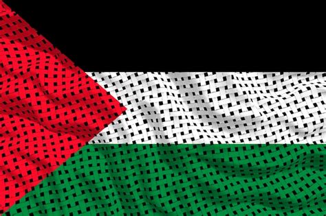 Bandeira Nacional Da Palestina Fundo Bandeira Da Palestina Foto