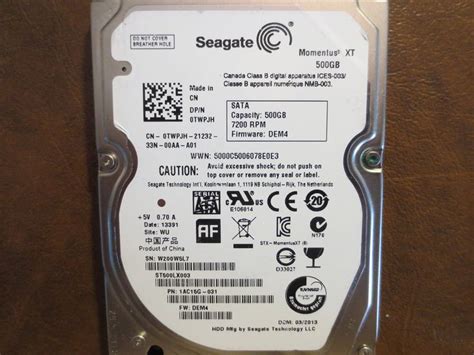 Seagate St Lx Ac G Fw Dem Wu Gb Sata Donor For Parts