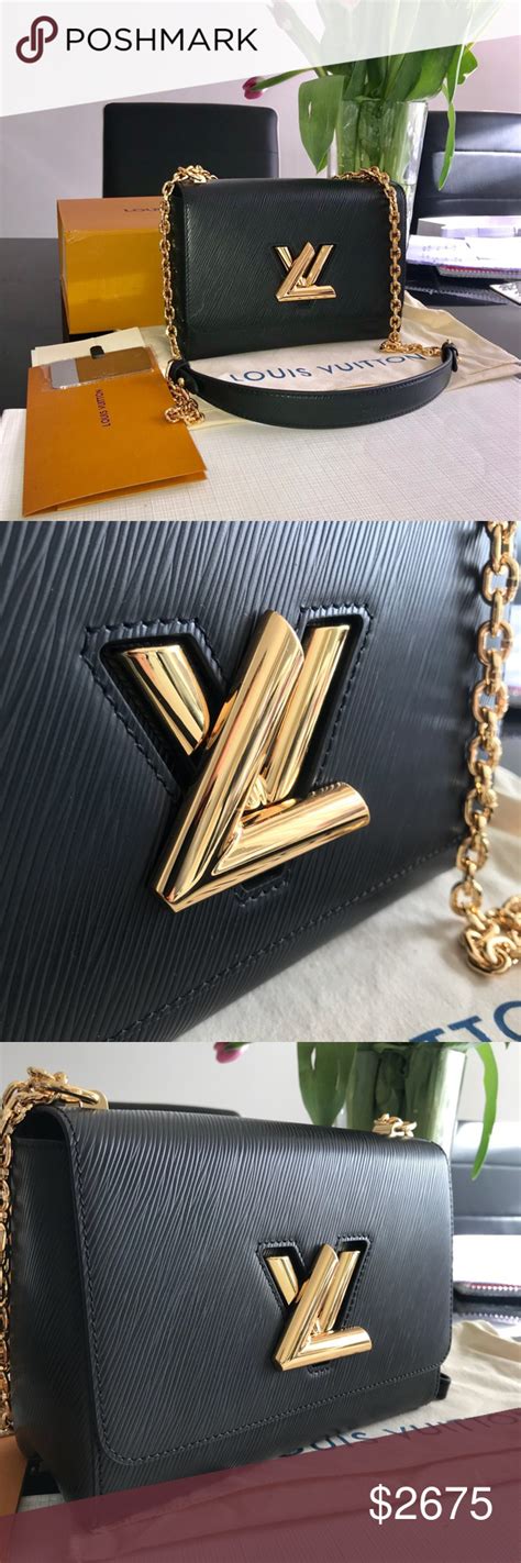 Louis Vuitton Twist Mm Epi Leather Leather Shoulder Bag Drop Chain