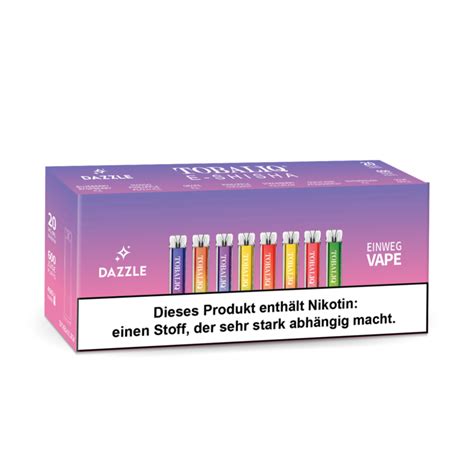 Tobaliq E Shisha Dazzle Puffs Mg Nikotin Er Mixdisplay