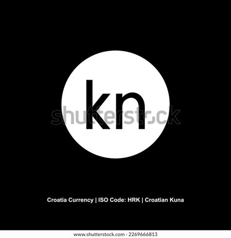 Croatia Currency Symbol Croatian Kuna Icon Stock Vector Royalty Free