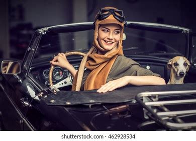Attractive Brunette Woman Car Stock Photo Shutterstock