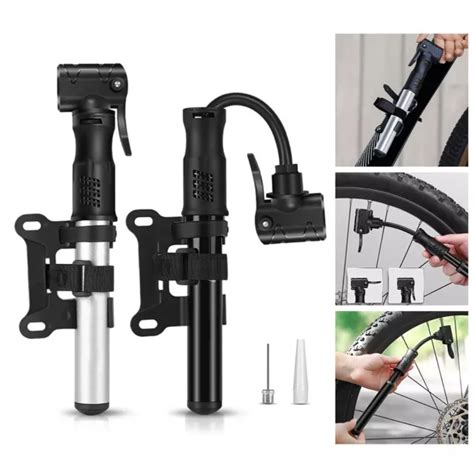 MINI POMPE MANUELLE pour pneus de vélo gonfleur à double soupape avec