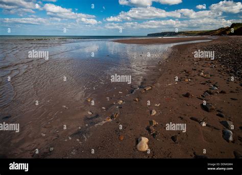 Hunmanby Gap On The North East Yorkshire Coastline On Awarm Sunny