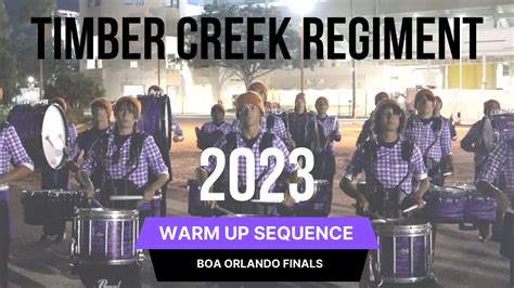 Timber Creek Regiment Warm Ups Finals Boa Orlando Oct St