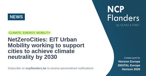 News Netzerocities Eit Urban Mobility Working To S Ncp Flanders