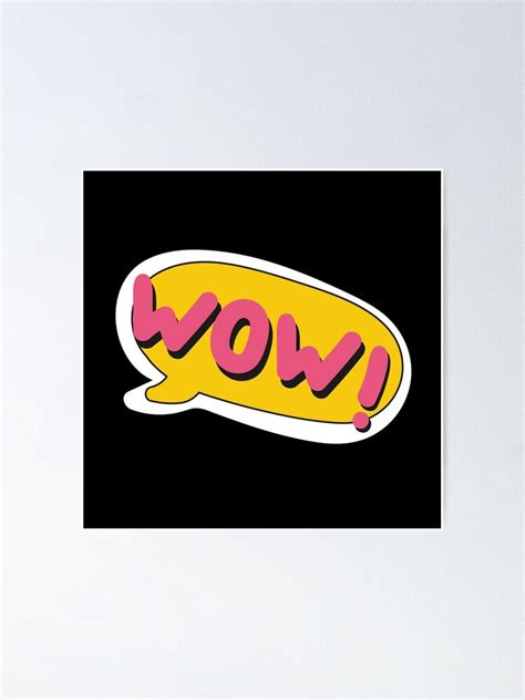 "Funny WOW! emoji" Poster for Sale by aBenjiii | Redbubble