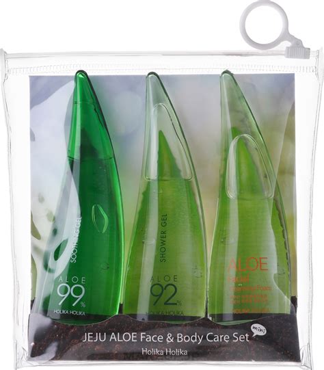 Set Holika Holika Aloe Face And Body Care Set Foam 55ml Gel 55ml