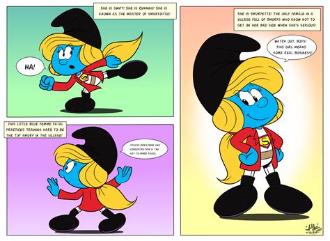 Smurfette Comic Commission by Kiss-the-Iconist on DeviantArt