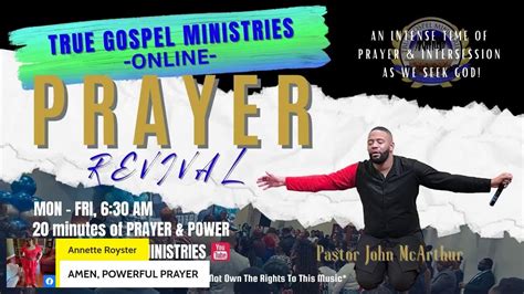 True Gospel Ministries Inc Online Prayer Revival We Do Not Have The