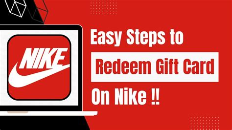 How To Redeem Use Nike Gift Card Online Youtube