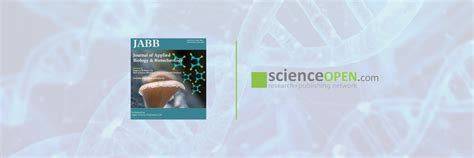 The Journal Of Applied Biology And Biotechnology Now Available On Scienceopen Scienceopen Blog