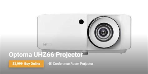 Optoma UHZ66 Ultra Bright 4K Laser Projector Launched Specs Features