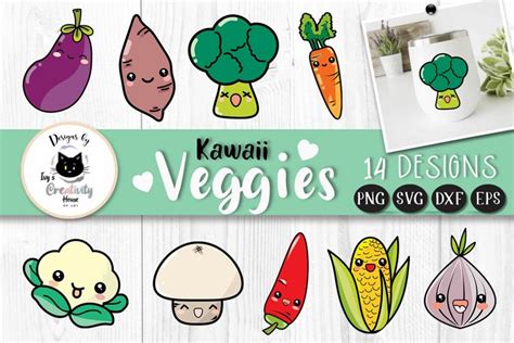 Kawaii Food Svg Files For Cricut And Silhouette