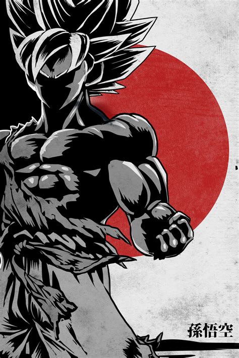 Láminas Decorativas Para Enmarcar Goku Posterses