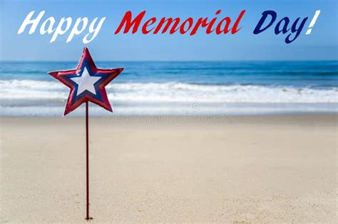 Memorial Day Background On The Beach Stock Image Image Of Country