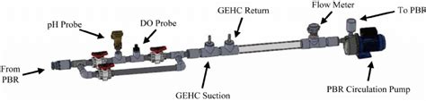 Inline sensors for pH, temperature, DO, and flow rate. The culture was ...