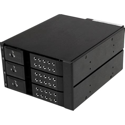 StarTech 3 Bay Aluminum Trayless Hot Swap Mobile Rack Backplane For 3 5in SAS II SATA III