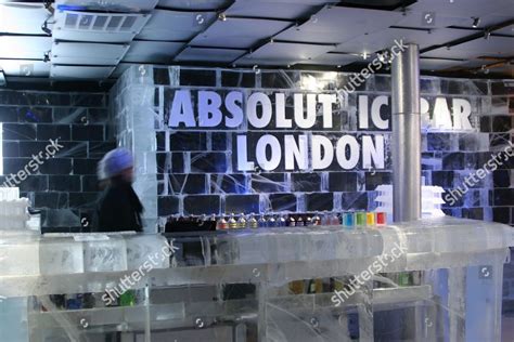 Absolut Icebar Below Zero London England Editorial Stock Photo Stock