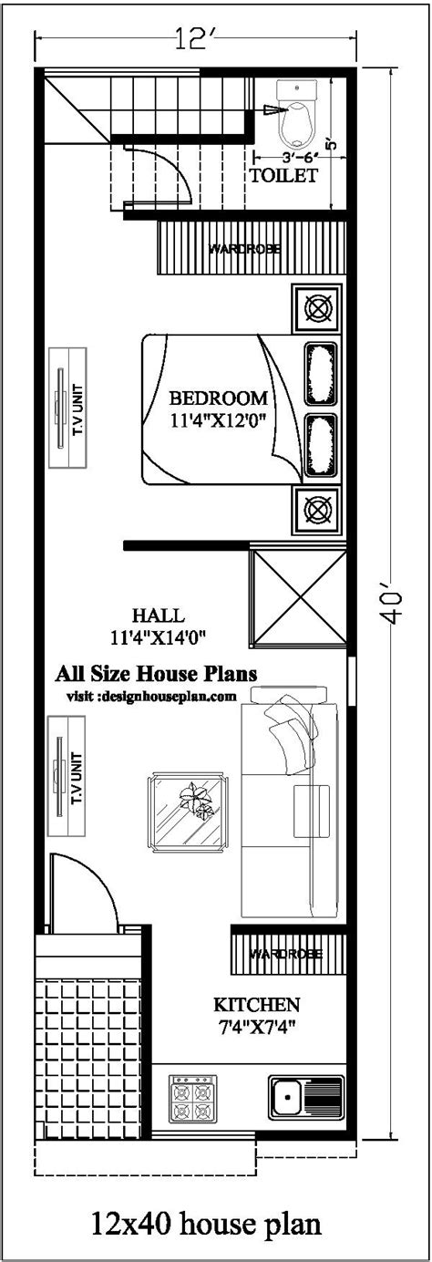 17x40 House Plan1740 Floor Plan17 By 40 Feet Home Plan 50 Off